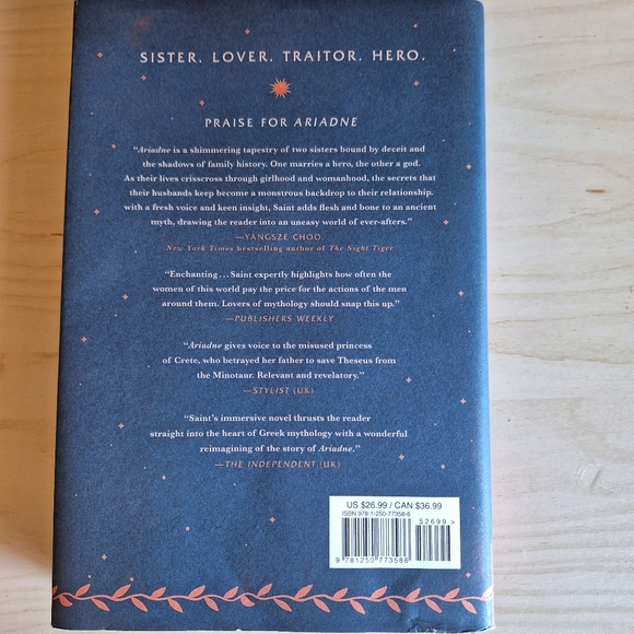 Ariadne By Jennifer Saint - Myth Fiction Novel - Hardcover with Dust Jacket - Picture 2 of 7